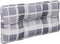 vidaXL - Palletkussens - 2 - st - ruitpatroon - stof - grijs
