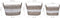 vidaXL - Plantenbakken - verhoogd - 3 - st - wicker - met - PE-voering