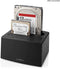 Nedis HDDUDB3210BK - Dual-bay dockingstation - USB 3.2 - Zwart