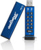 iStorage datAshur Pro - Beveiligde USB Stick - AES 256-bit hardware-encryptie - 32GB Blauw