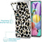iMoshion Hoesje Geschikt voor Samsung Galaxy A51 Hoesje Siliconen - iMoshion Design hoesje - Goud / Zwart / Golden Leopard