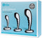 BVibe - Stainless Steel P-Spot Training Set Buttplug