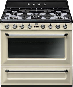 Smeg Victoria TR90PD9 - Vrijstaand fornuis - 5 branders - Crème