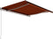 vidaXL - Luifel - handmatig - uittrekbaar - 450x300 - cm - oranje - en - bruin