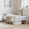 vidaXL - Bedframe - met - hoofdbord - metaal - wit - 90x190 - cm