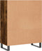 vidaXL - Schappenkast - 69,5x32,5x90 - cm - bewerkt - hout - gerookt - eikenkleurig