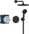 GROHE Precision - Inbouw douchesysteem - Thermostaatkraan met Rain Spray - Matte Black