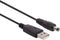 Velleman Usb 2.0-Kabel A-Plug Mannelijk Naar Dc-Plug Mannelijk - 2.1 X 5.5 Mm - Zwart - 1 M