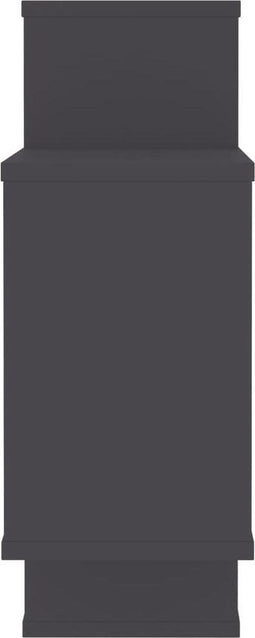 vidaXL - Wandschappen - 104x20x58,5 - cm - bewerkt - hout - grijs