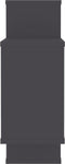vidaXL - Wandschappen - 104x20x58,5 - cm - bewerkt - hout - grijs