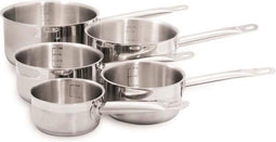 Baumalu Gastronomie - Steelpannen Set - Ø 12/14/16/18/20 cm - RVS