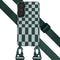 Selencia Hoesje Geschikt voor Samsung Galaxy S22 Hoesje Met Koord - Selencia Siliconen design hoesje met afneembaar koord - Groen / Irregular Check Green