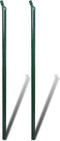 vidaXL - Gaashek - met - palen - 25x1,25 - m - gegalvaniseerd - staal - zilverkleurig