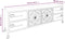 vidaXL - Tv-meubel - 110x30x40 - cm - ijzer - zilverkleurig