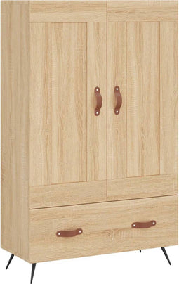vidaXL - Hoge - kast - 69,5x31x115 - cm - bewerkt - hout - sonoma - eikenkleurig