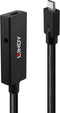 Lindy 43364 - USB-C-kabel - 5 m - USB 3.2 Gen2 - Zwart