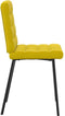 vidaXL - Eetkamerstoelen - 2 - st - fluweel - geel