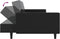 vidaXL - Slaapbank - 2-zits - kunstleer - zwart