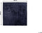 EVREN - Shaggy vloerkleed - Donkerblauw - 200 x 200 cm - Polyester