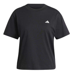 Dames-T-Shirt met Korte Mouwen Adidas Essentials Zwart Maat M