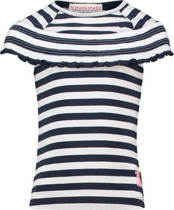 Vingino - Meisjes T-shirt - Maat 128 - Donkerblauw