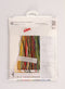 Thea Gouverneur - Borduurpakket met telpatroon - 3085A - Voorgesorteerde DMC Garens - 6 Bloemportretten - Aida - 6 cm x 17 cm - DIY Kit