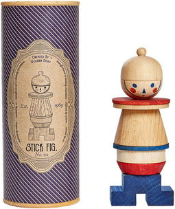 Wooden Story LALA - Steek Figuur Puzzel - Montessori speelgoed - Blauw