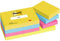 Post-it® Zelfklevend Notitieblok, 38 x 51 mm, Energetic Kleuren (pak 12 blokken)