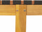 vidaXL - Ligbed - massief - acaciahout - en - stof - zwart