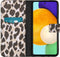 iMoshion Hoesje Geschikt voor Samsung Galaxy A52 (4G) / A52s / A52 (5G) Hoesje Met Pasjeshouder - iMoshion Design Softcase Bookcase - Goud / Zwart / Golden Leopard