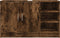 vidaXL - Wastafelkast - 90x29x55 - cm - bewerkt - hout - gerookt - eikenkleurig