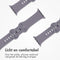 imoshion Siliconen⁺ bandje - Geschikt voor Apple Watch 1, 2, 3, 4, 5, 6, 7, 8, 9, 10 (42 mm), SE - 38/40/41 mm - Lila - S/M