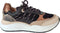 PS Poelman CHARU - Dames sneakers - Vetersluiting chunky zool 4 cm - Beige