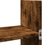 vidaXL - Wandkast - 100x18x40 - cm - bewerkt - hout - gerookt - eikenkleurig