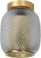 Lucide AGATHA - Plafonnière - Ø 18 cm - 1xE27 - Dimbaar - Mat Goud / Messing