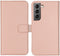 Selencia Galaxy S22 - Echt Lederen Bookcase - 3 Pashouders - Dusty Pink