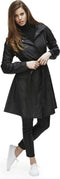 Rains Curve Jacket - Damesregenjas - Licht taps toelopende pasvorm met tailleriem - Maat XXS/XS