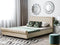 AVALLON - Tweepersoonsbed - Beige - 180 x 200 cm - Fluweel