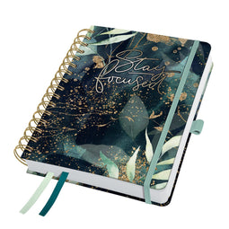 Sigel agenda 2024 - Jolie Inspire - A5 - 7dagen/2pagina's - spiraal - glamourous leaves - bulletjournal - SI-J4603