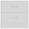 vidaXL - Nachtkastjes - 2 - st - 40x30x40 - cm - bewerkt - hout - hoogglans - wit