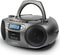 Aiwa BBTC-550 - Boombox met Bluetooth en cassettespeler - Metaalgrijs