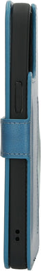 Mobiparts iPhone 14 Pro Max - Classic Wallet Case - Ruimte voor pasjes - Steel Blue