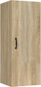 vidaXL - Wandkast - 34,5x34x90 - cm - bewerkt - hout - sonoma - eikenkleurig