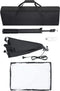 vidaXL - Fotostudioset - met - softboxlampen - en - achtergrond