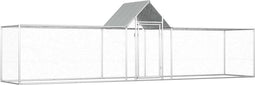 vidaXL - Kippenren - 5x1x1,5 - m - gegalvaniseerd - staal