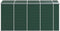 vidaXL - Tuinschuur - 191x385x198 - cm - gegalvaniseerd - staal - groen