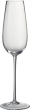J-Line glas champagne Tia - glas - transparant - 6 stuks
