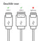 imoshion Kabel - USB C naar USB A Kabel - 2 meter - USB-C Oplader Kabel - Geschikt voor o.a. Apple iPhone 15/16 en Samsung - Wit