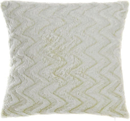 Kussen DKD Home Decor Wit Vierkant Zig-zag Alpino 45 x 10 x 45 cm