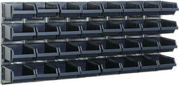 Raaco Wandpaneel - 2 wandpanelen met 32 magazijnbakken 184 x 104 x 440 mm - Donkerblauw (2 stuks)
